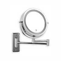 Folding Arm Extend Bathroom Mirror With LED Light 7 Inch Wall Mounted Double Side Smart Cosmetic Makeup Mirrors - Buy online at  Vibe In Cart.