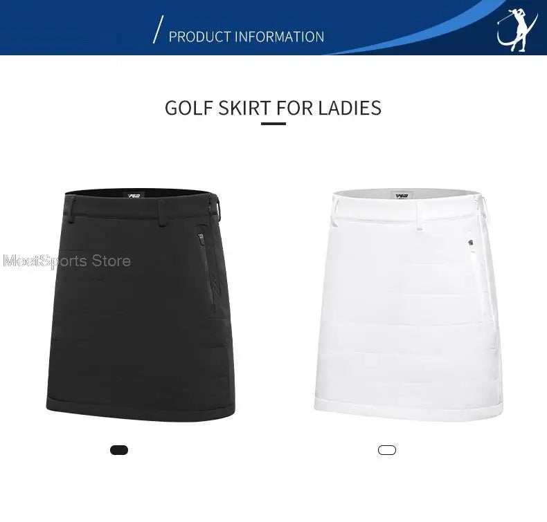 Pgm Golf Clothing Women Short Skirt Winter Ladies Pencil Skirts Thicken Plus Cotton Skorts Female Slim Pack Hip Shorts XS-XL