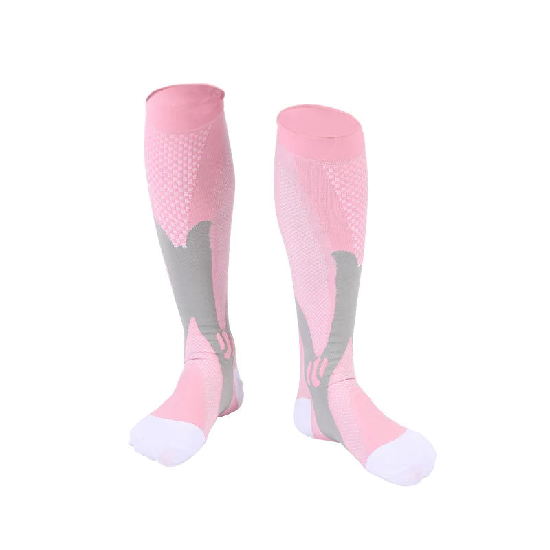 Men's Crew Length Compression Socks for Sports, Size EU 41-45