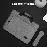 Unisex Zipper Canvas Laptop Briefcase for 13.3-17 Inch Laptops