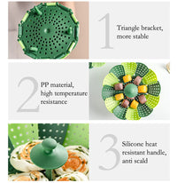 Plastic Folding Lotus Steamer Food Grade Steaming Rack Fruit Baskets Kitchen Storage Racks Vegetable Vapor Cooker Dish Cookware - Buy online at  Vibe In Cart.