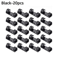 Cable Organizer Clips for Desktop and Wall USB Management