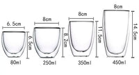 2-18PCS Double Wall High Borosilicate Glass Mug Heat Resistant Tea Milk Juice Coffee Water Cup Bar Drinkware Gift Creativity Set - Buy online at  Vibe In Cart.