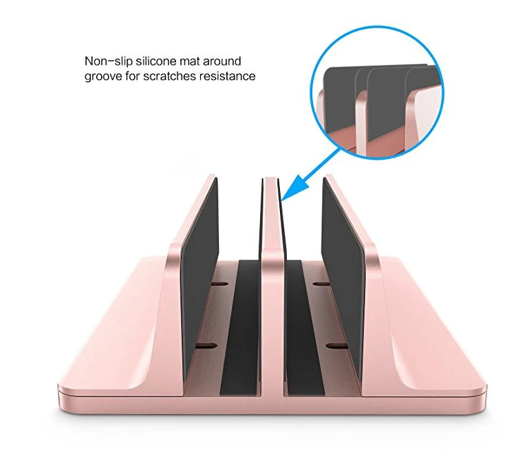 Adjustable Vertical Aluminum Laptop Stand Portable