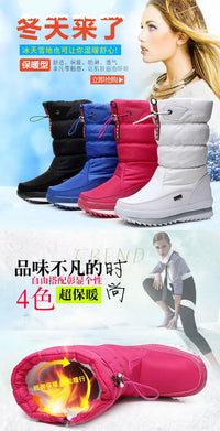 Women Snow Boots Platform Winter Boots Thick Plush Waterproof Non-slip Boots Fashion Women Winter Shoes Warm Fur Botas mujer - Buy online at  Vibe In Cart.