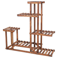 6 Tiered Wood Plant Flower Stand Shelf Planter Pots Shelves Rack Holder Display for Multiple Plants Indoor Outdoor Garden Patio - Buy online at  Vibe In Cart.