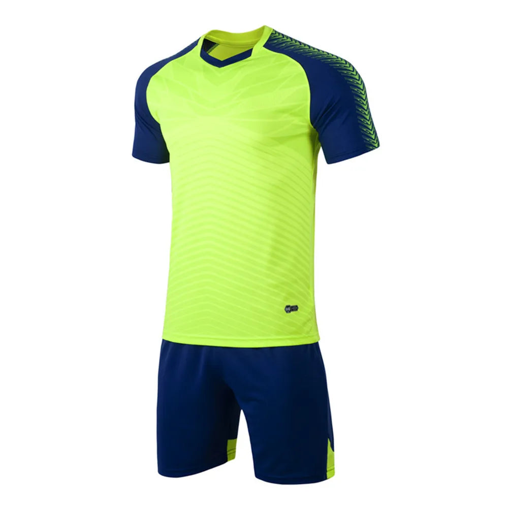 Boys' Breathable Short Sleeve Polyester Soccer Jersey Set