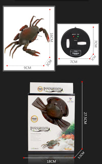Smart Intelligent RC Robot crab Toy With eye flash light simulation sound crab Model Toy high simulation crab design classic toy