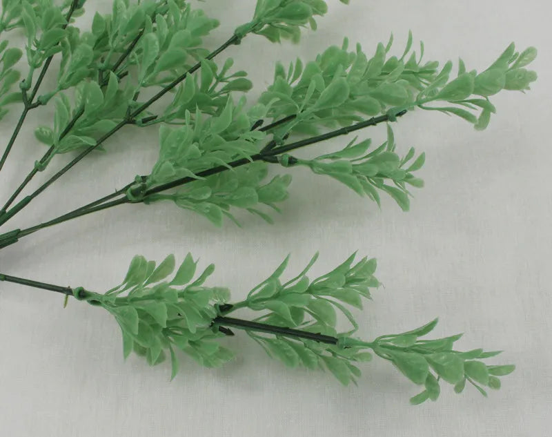 Artificial Plastic Fern Grass Plants for Home and Wedding Decor, Green