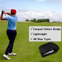 Nylon Zippered Golf Shoe Bag with Ventilation for Travel