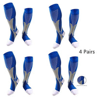 Men's Crew Length Compression Socks for Sports, Size EU 41-45