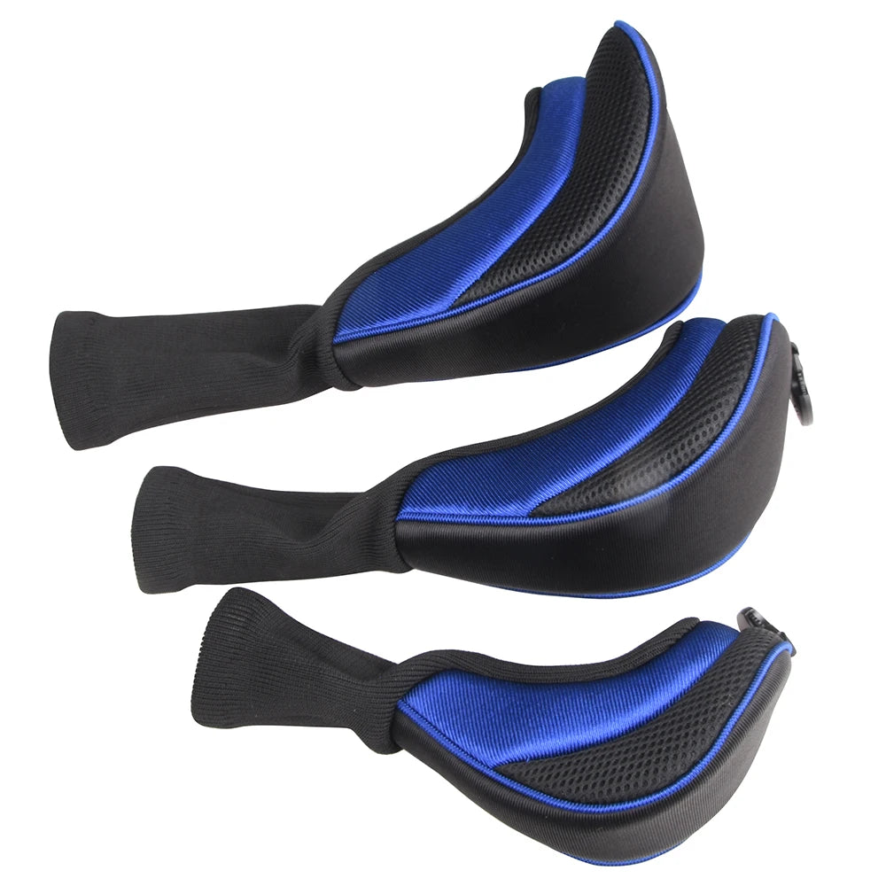 3Pcs/Set Long Neck Golf Club Head Covers Wood Driver Protect Headcover Number Tag Fairway Golf HeadCover Golf Accessories - Buy online at  Vibe In Cart.