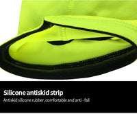 Unisex Polyester Football Shin Guards with Compression Sleeves, XS-XL