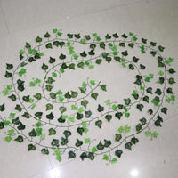 100pcs Leaf 1 piece 2.4M Home Decor Artificial Ivy Leaf Garland Plants Vine Fake Foliage Flowers Creeper Green Ivy Wreath - Buy online at  Vibe In Cart.