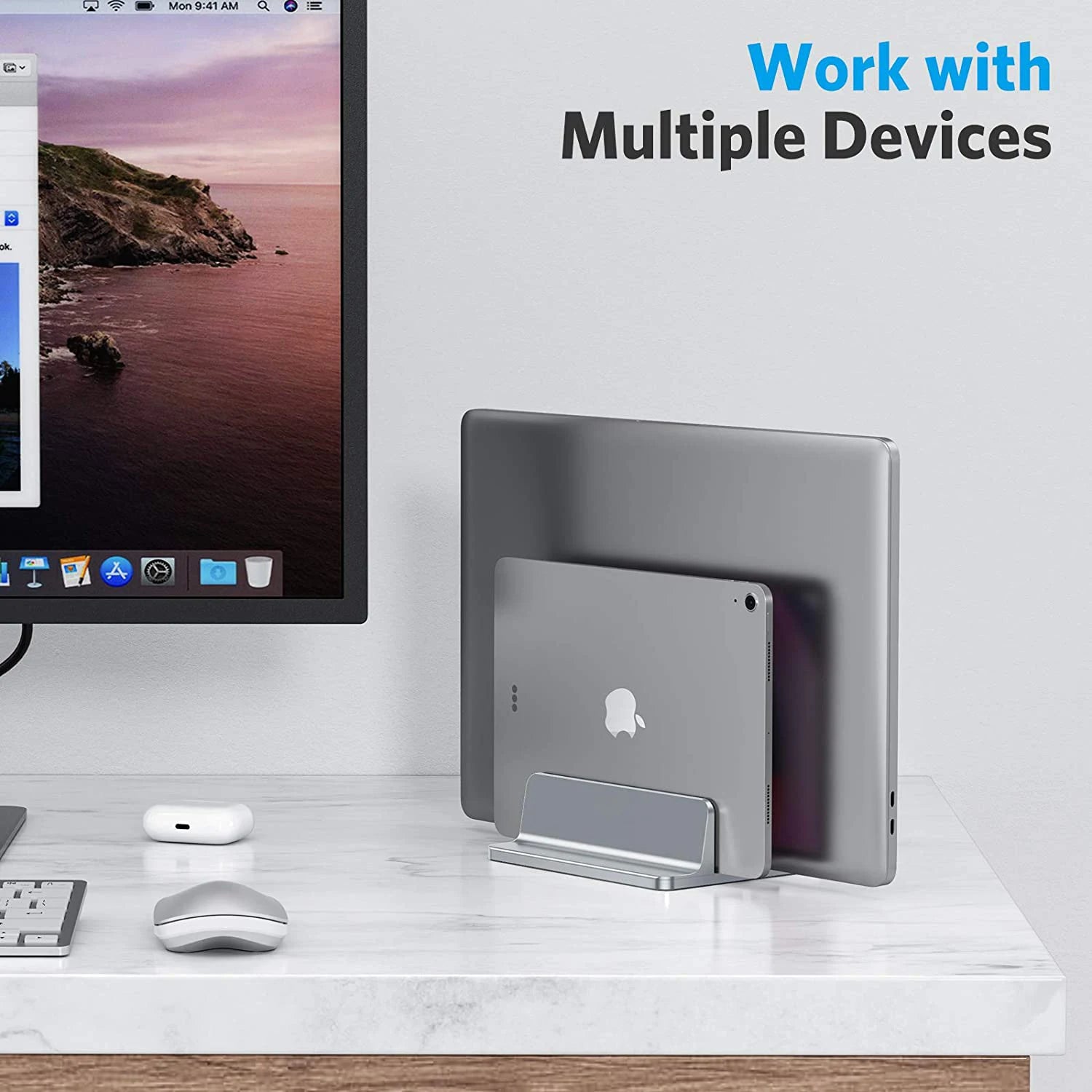 Portable Adjustable Vertical Aluminum Alloy Laptop Stand