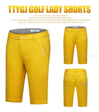 Ttygj Women’S Stretch Golf Short Pants Ladies Slim Fit Golf Shorts Summer Female Casual Golf Trousers Breathable Clothes XXS-XXL