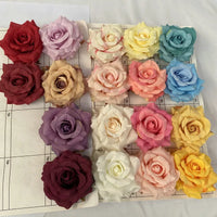 11cm Cotton Artificial Rose Flower Head Decoration