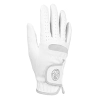 Men's 1-Piece White Fiber Cloth Golf Gloves for Left or Right Hand