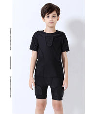 Rugby Padded Kids Soccer Goalkeeper Jerseys Football Shirts Sponge Children's Goal Keeper Training Sportswear Protective Clothes - Buy online at  Vibe In Cart.