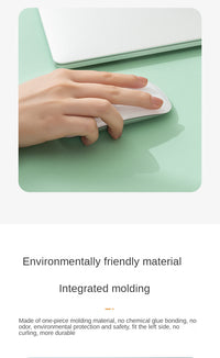 Large White Gaming Mousepad Waterproof Non-Slip PU Leather