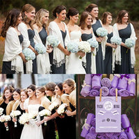 Women's Long Polyester Tassel Scarf with Solid Color