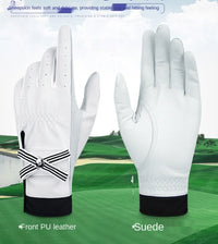PGM Golf Gloves Women Sheepskin Breathable Palm Ladies Genuine Leather Sport Gloves Anti-Slip Training Mittens Elegant 1 Pair - Buy online at  Vibe In Cart.