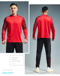 Unisex Polyester Long Sleeve Sports Tracksuit for Soccer and Fitness