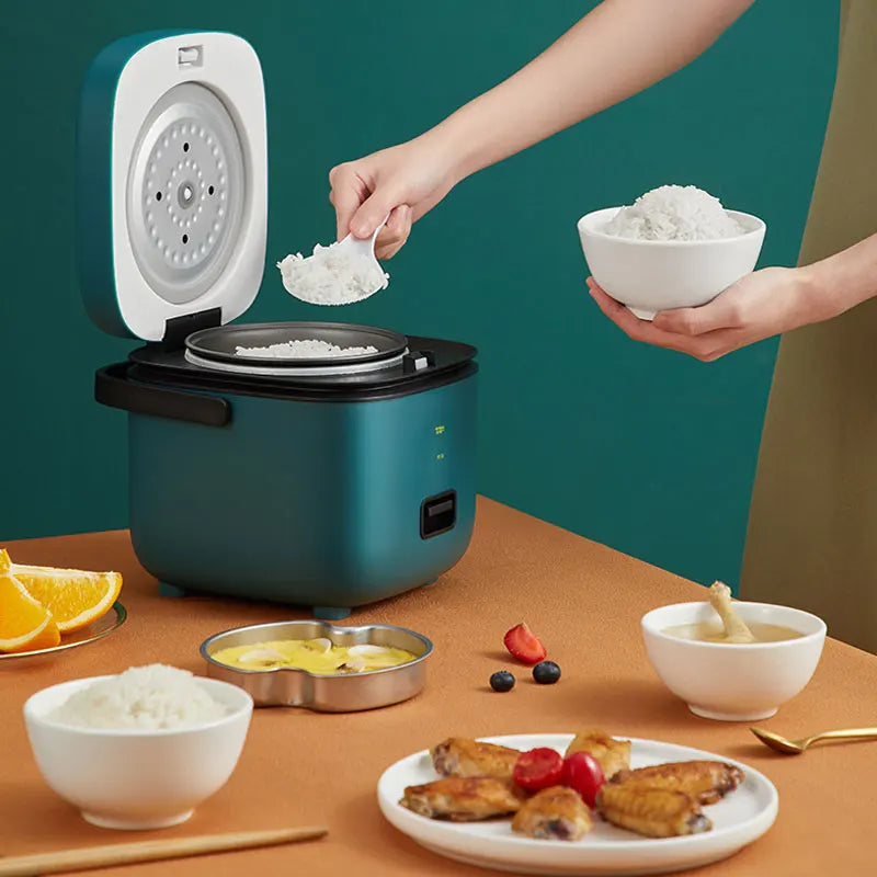 Mini Rice Cooker Automatic Household Kitchen Electric Cooking machine 1-2 People Food Warmer Steamer 1.2L Small Rice Cooker - Buy online at  Vibe In Cart.