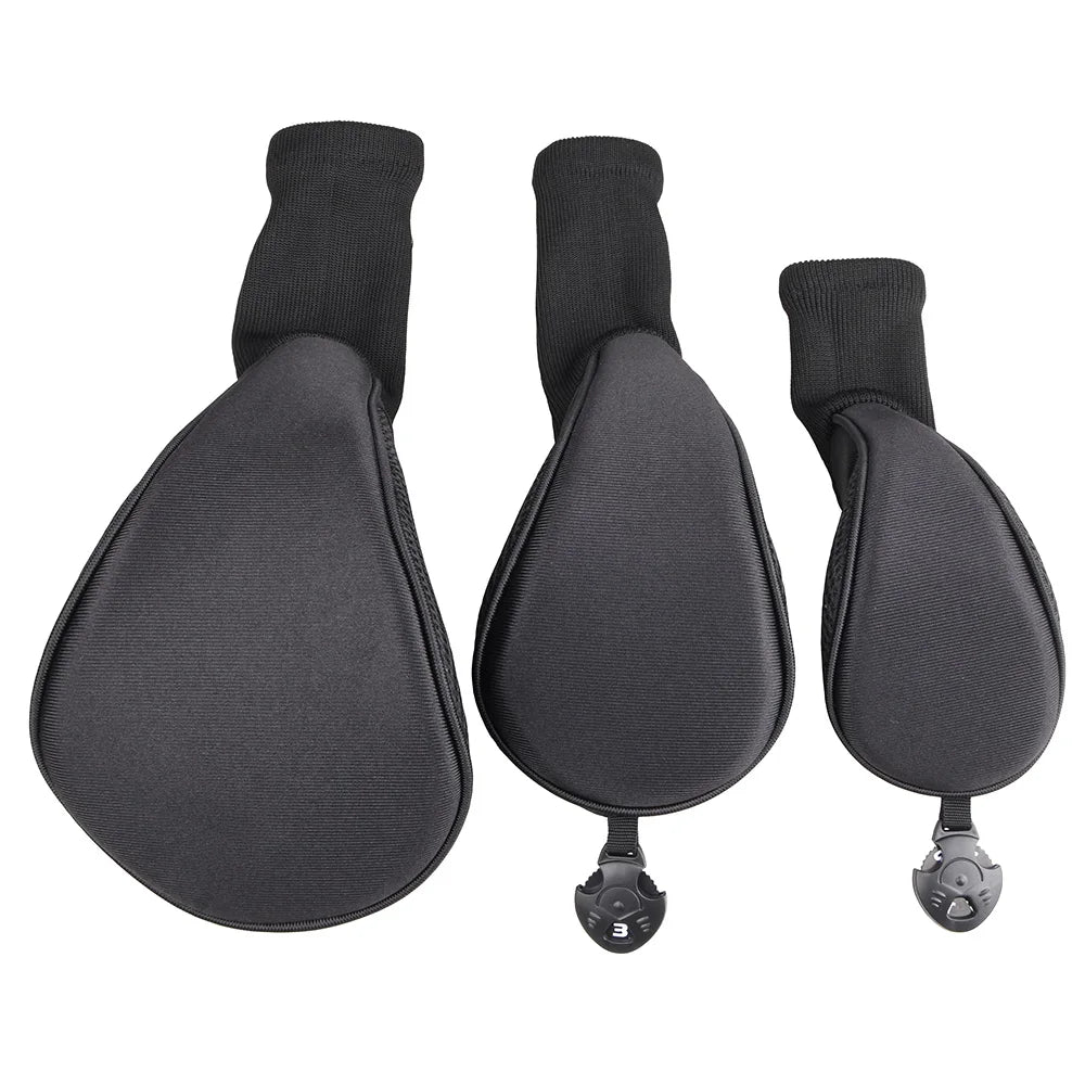 3Pcs/Set Long Neck Golf Club Head Covers Wood Driver Protect Headcover Number Tag Fairway Golf HeadCover Golf Accessories - Buy online at  Vibe In Cart.