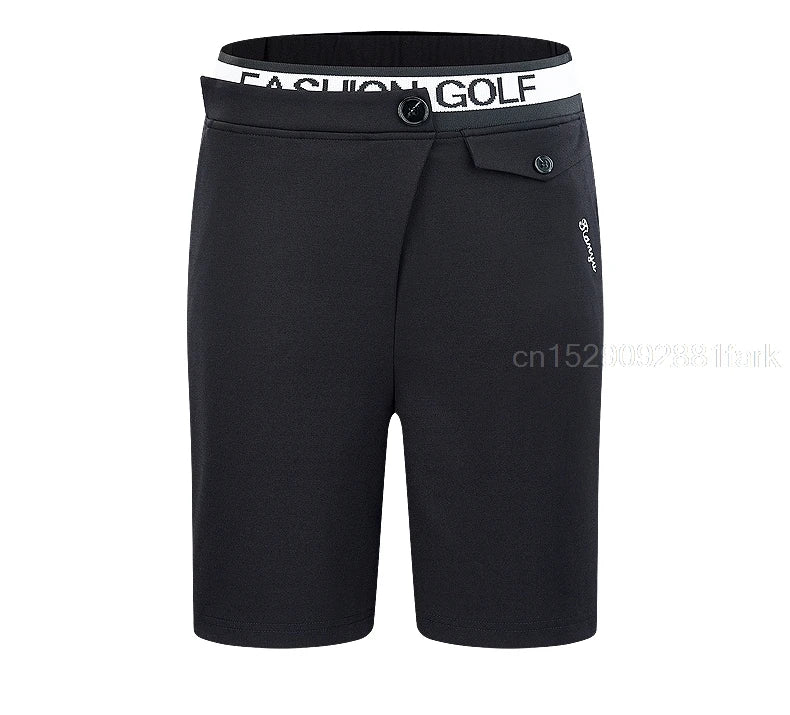 TTYGJ Women High Waist Golf Shorts Summer Quick-dry Sports Trousers Breathable Golf Apparel Ladies Elastic Slim Short Pant XS-XL