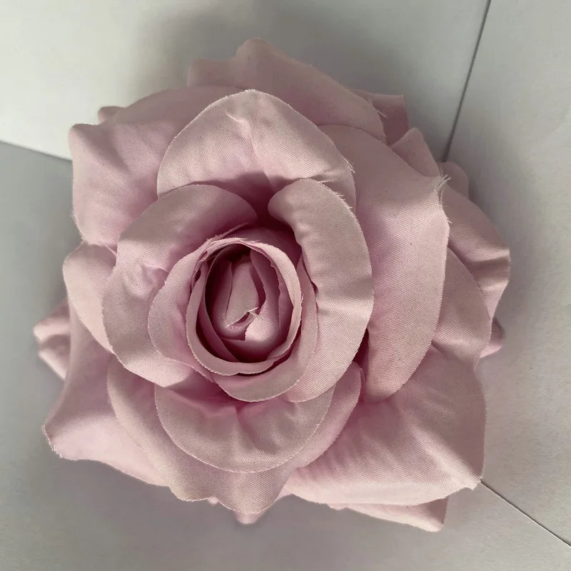 11cm Cotton Artificial Rose Flower Head Decoration