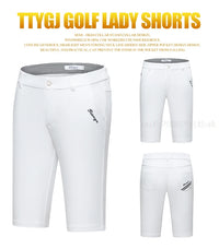 Ttygj Women’S Stretch Golf Short Pants Ladies Slim Fit Golf Shorts Summer Female Casual Golf Trousers Breathable Clothes XXS-XXL