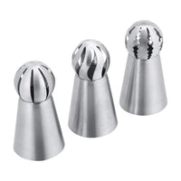 Russian Piping Nozzle 3 Styles Sphere Ball Icing Confectioners Pastry Tips Sugarcraft Cupcake Decorator Kitchen Bakeware Tools - Buy online at  Vibe In Cart.