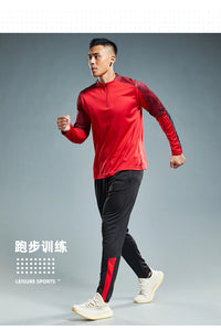 Unisex Polyester Long Sleeve Sports Tracksuit for Soccer and Fitness