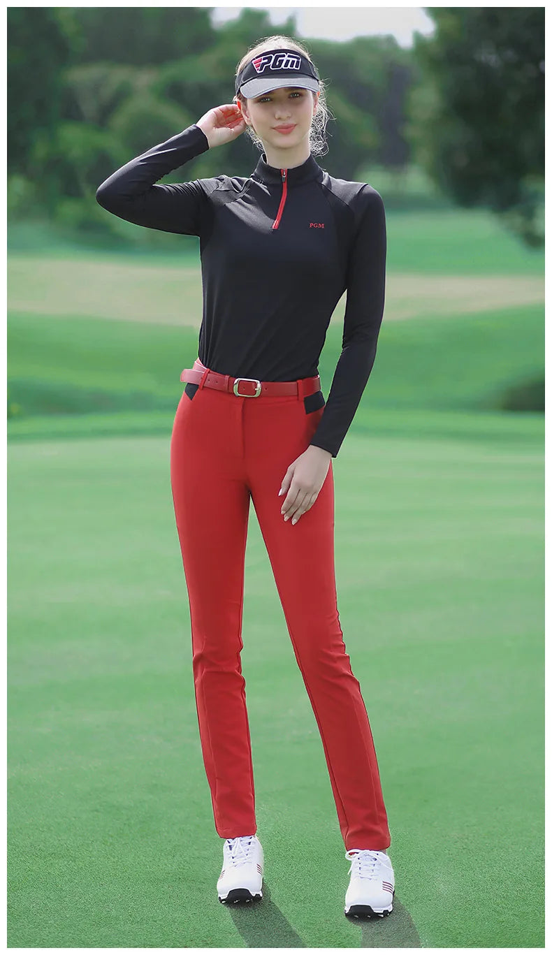 PGM Autumn Winter Ladies Golf Pants Women High Elasticity Sport Trousers Slim Fit Tennis Pants Warm Windproof Clothing KUZ093 - Buy online at  Vibe In Cart.