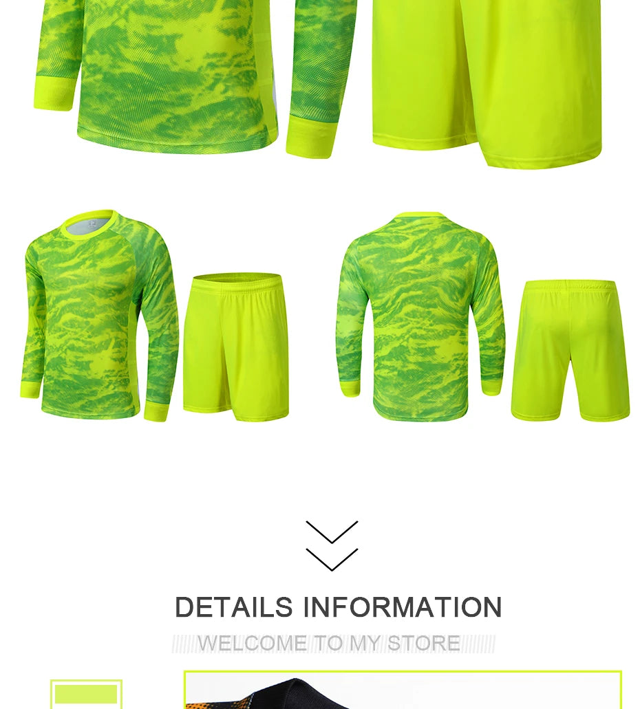 22-23 Adult Goalkeeper Uniform Soccer Jersey Set Professional Goalie Football Uniform Sponge Protection Shirt Pants Shorts Men - Buy online at  Vibe In Cart.