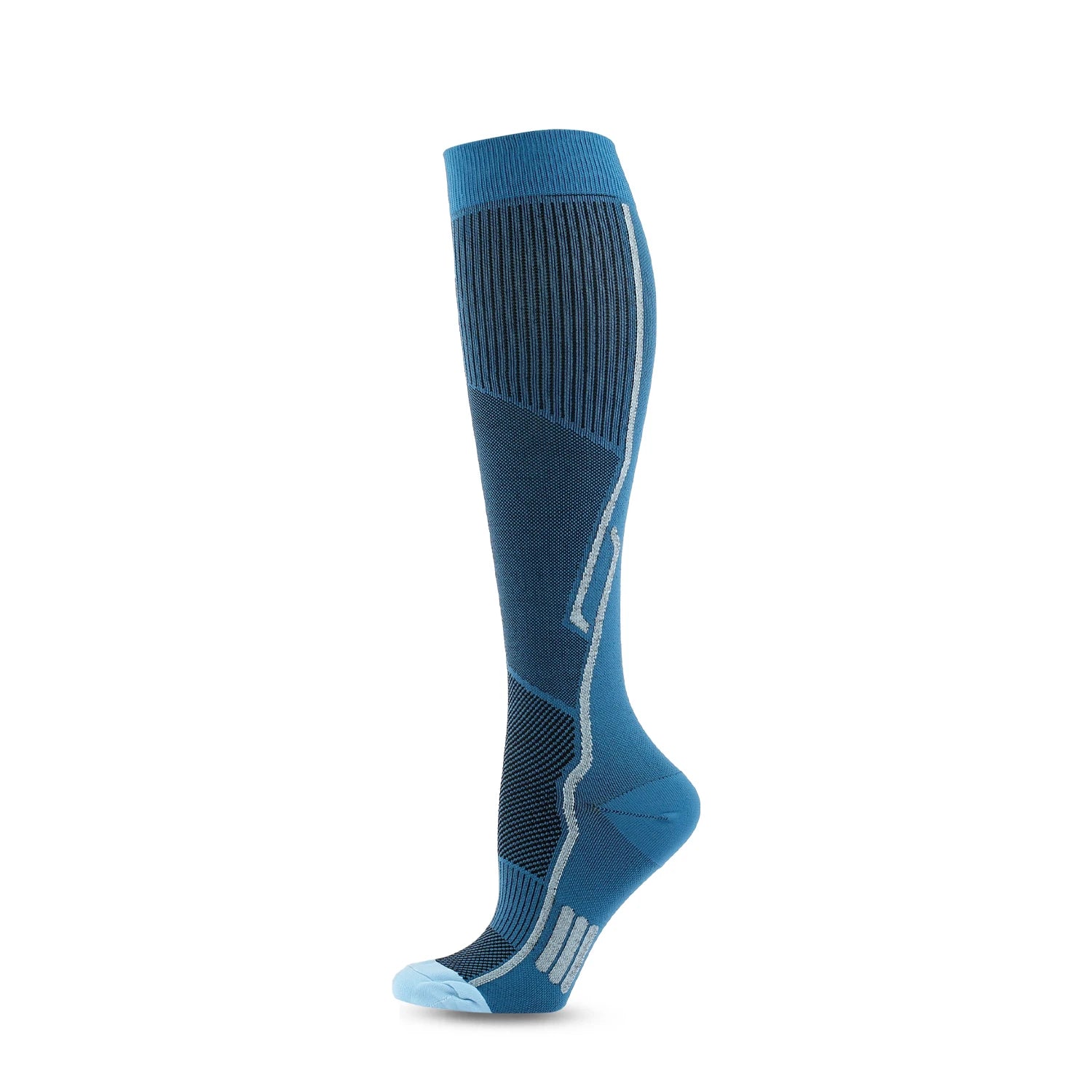 Men's Compression Crew Sports Socks with Nylon Blend