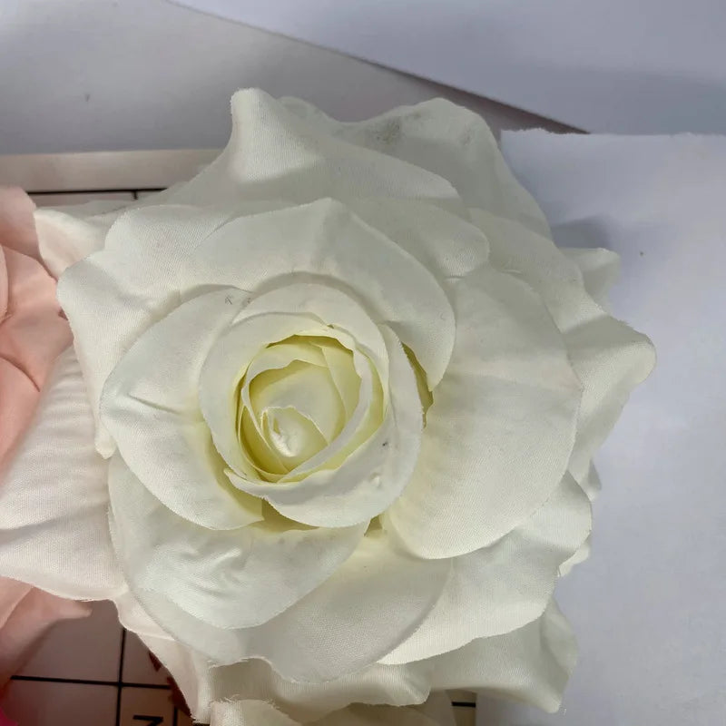 11cm Large Rose Head Imitation Flower Home Garden Potted Wedding Artificial Flower Wall Background Decorative Cloth Flower - Buy online at  Vibe In Cart.