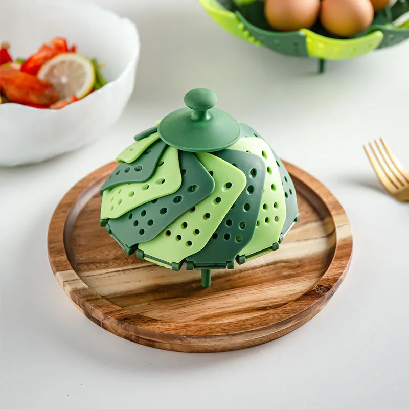 Plastic Folding Lotus Steamer Food Grade Steaming Rack Fruit Baskets Kitchen Storage Racks Vegetable Vapor Cooker Dish Cookware - Buy online at  Vibe In Cart.