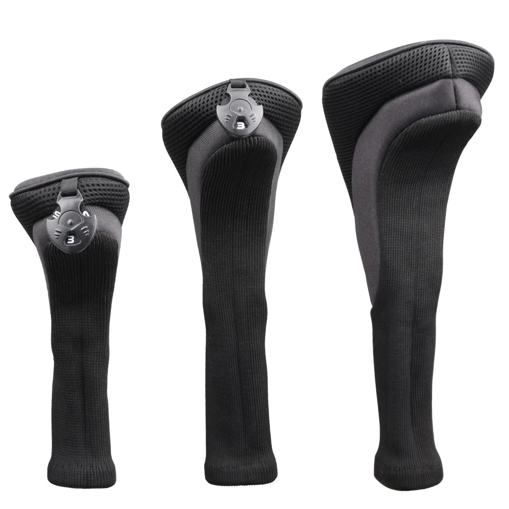 3Pcs/Set Long Neck Golf Club Head Covers Wood Driver Protect Headcover Number Tag Fairway Golf HeadCover Golf Accessories - Buy online at  Vibe In Cart.