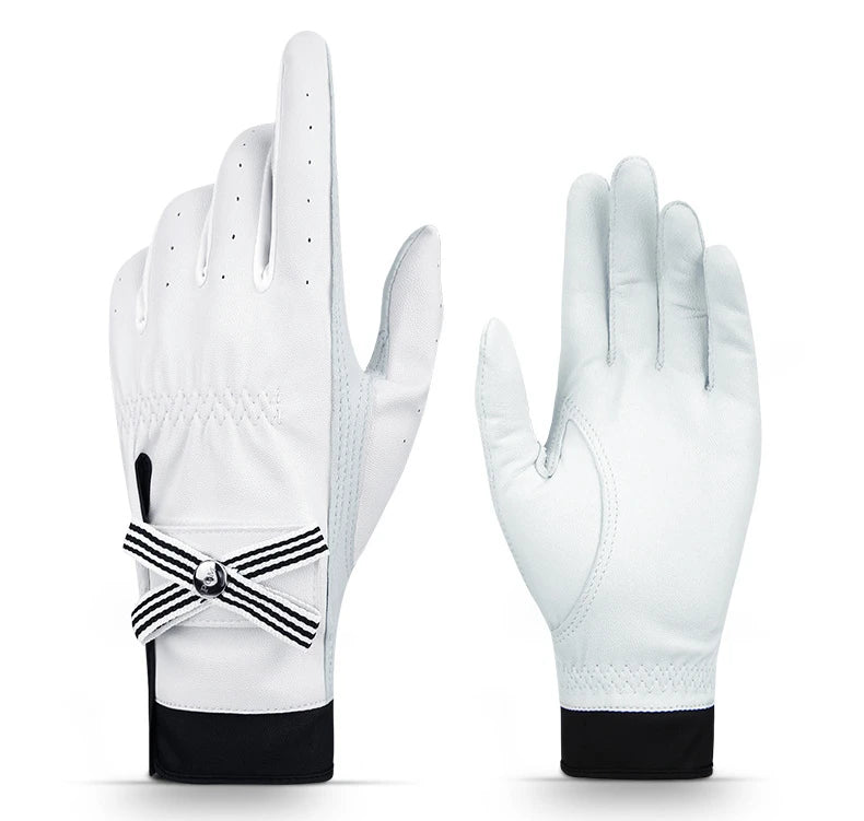 PGM Golf Gloves Women Sheepskin Breathable Palm Ladies Genuine Leather Sport Gloves Anti-Slip Training Mittens Elegant 1 Pair - Buy online at  Vibe In Cart.