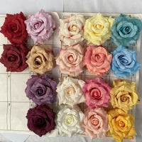 11cm Cotton Artificial Rose Flower Head Decoration