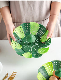 Plastic Folding Lotus Steamer Food Grade Steaming Rack Fruit Baskets Kitchen Storage Racks Vegetable Vapor Cooker Dish Cookware - Buy online at  Vibe In Cart.