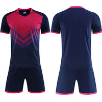 Men's and Boys' Polyester Football Jersey Set with Socks and Shin Guards