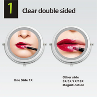 Folding Arm Extend Bathroom Mirror With LED Light 7 Inch Wall Mounted Double Side Smart Cosmetic Makeup Mirrors - Buy online at  Vibe In Cart.