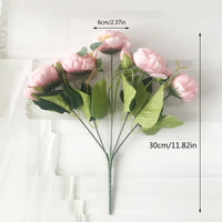 30cm Rose Pink Silk Peony Artificial Flowers Bouquet 5 Big Head and 4 Bud Cheap Fake Flowers for Home Wedding Decoration indoor - Buy online at  Vibe In Cart.