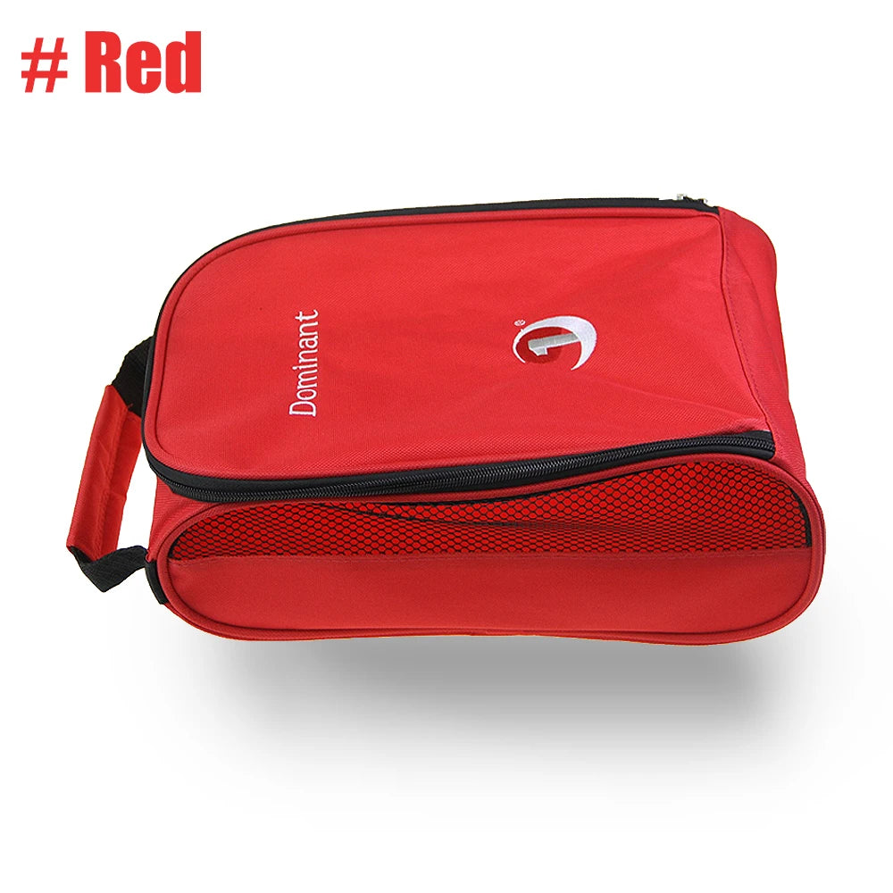 Nylon Zippered Golf Shoe Bag with Ventilation for Travel