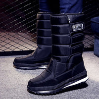 Women's Mid-Calf Platform Snow Boots with Flat Heel