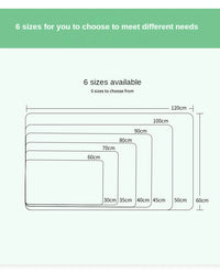 Large White Gaming Mousepad Waterproof Non-Slip PU Leather