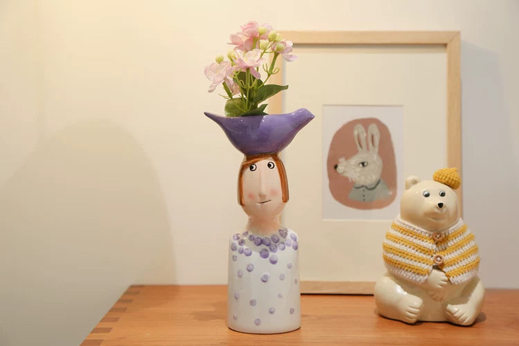 Vase Home Decor Room Decoration Ceramic Vases Desktop Art Sculpture Flower Arrangement Wedding Decoration Flower Pot Furnishing - Buy online at  Vibe In Cart.